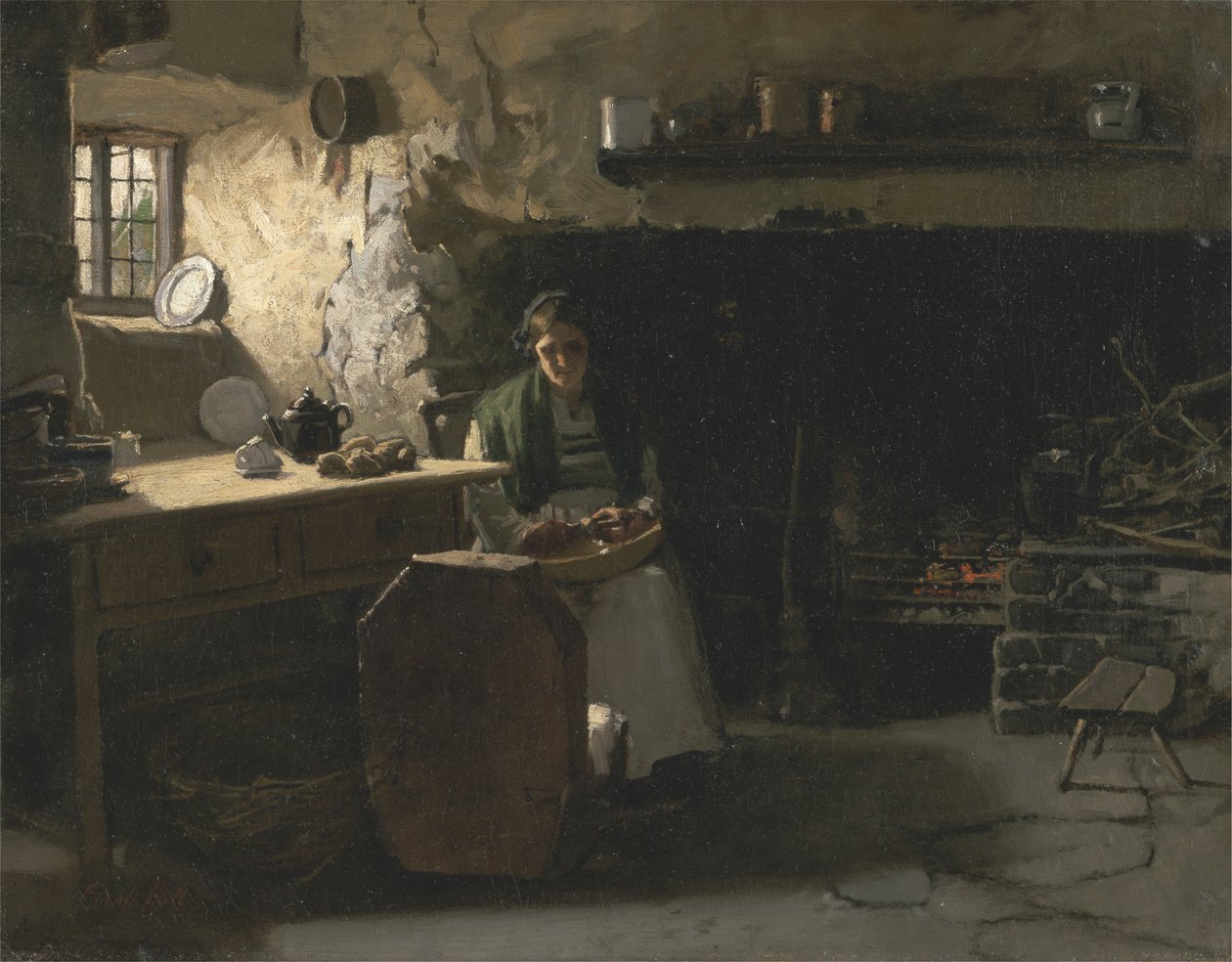Obieranie Ziemniaków autorstwa Frank Holl
