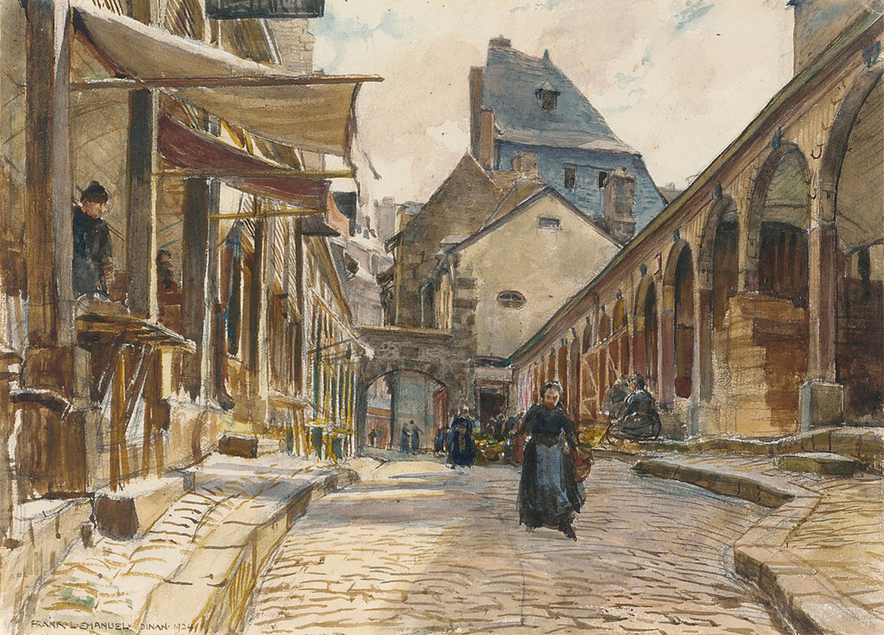 Dzień Targowy, Dinan autorstwa Frank Lewis Emanuel