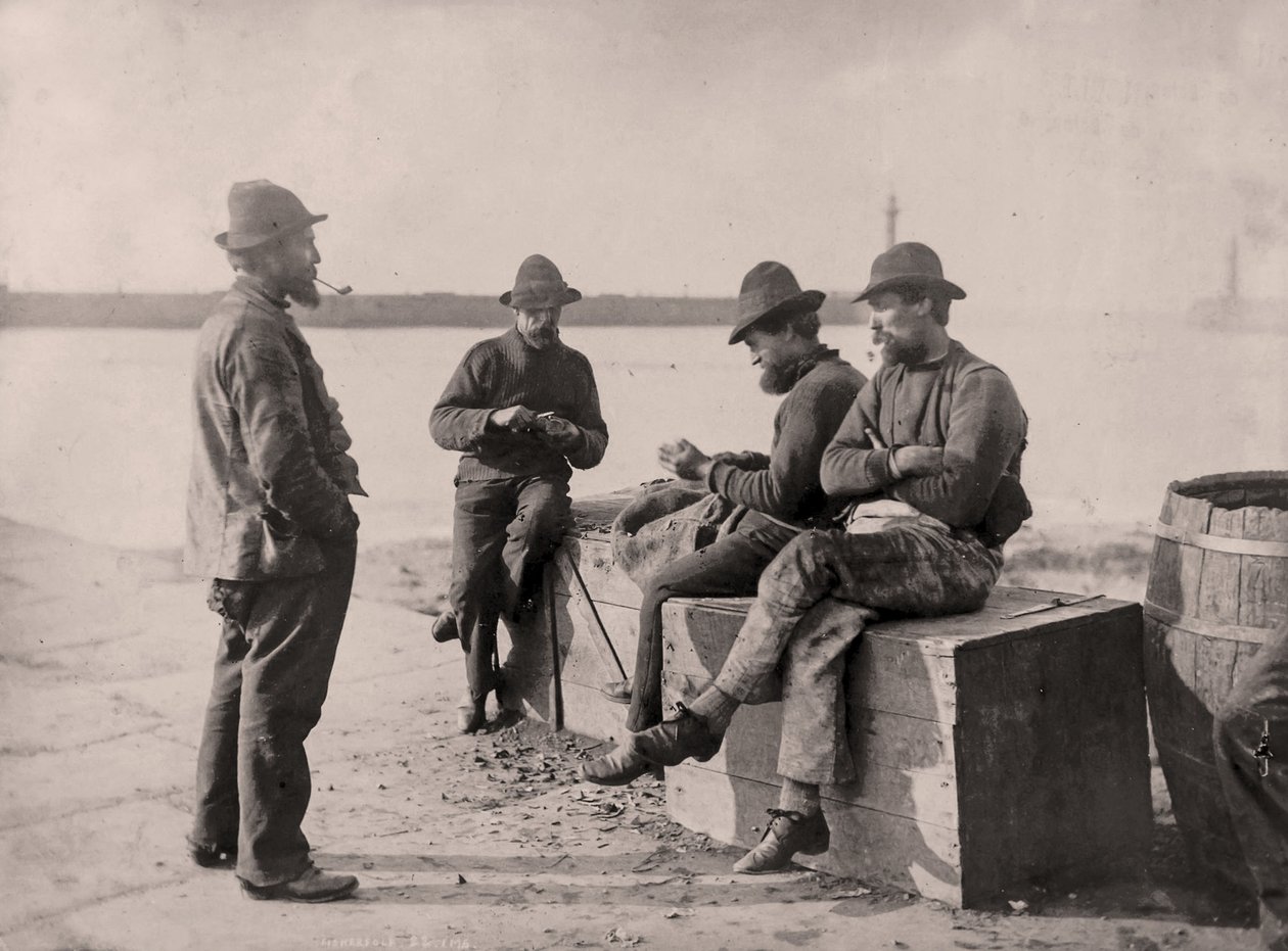 Rybacy w zatoce Whitby autorstwa Frank Meadow Sutcliffe