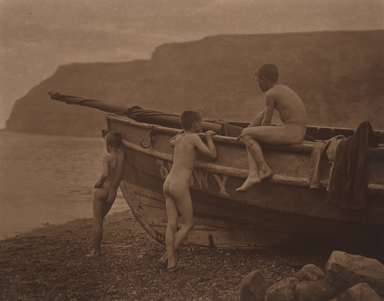 W Puris Naturalibus W stanie natury, lata 80. XIX wieku. autorstwa Frank Meadow Sutcliffe