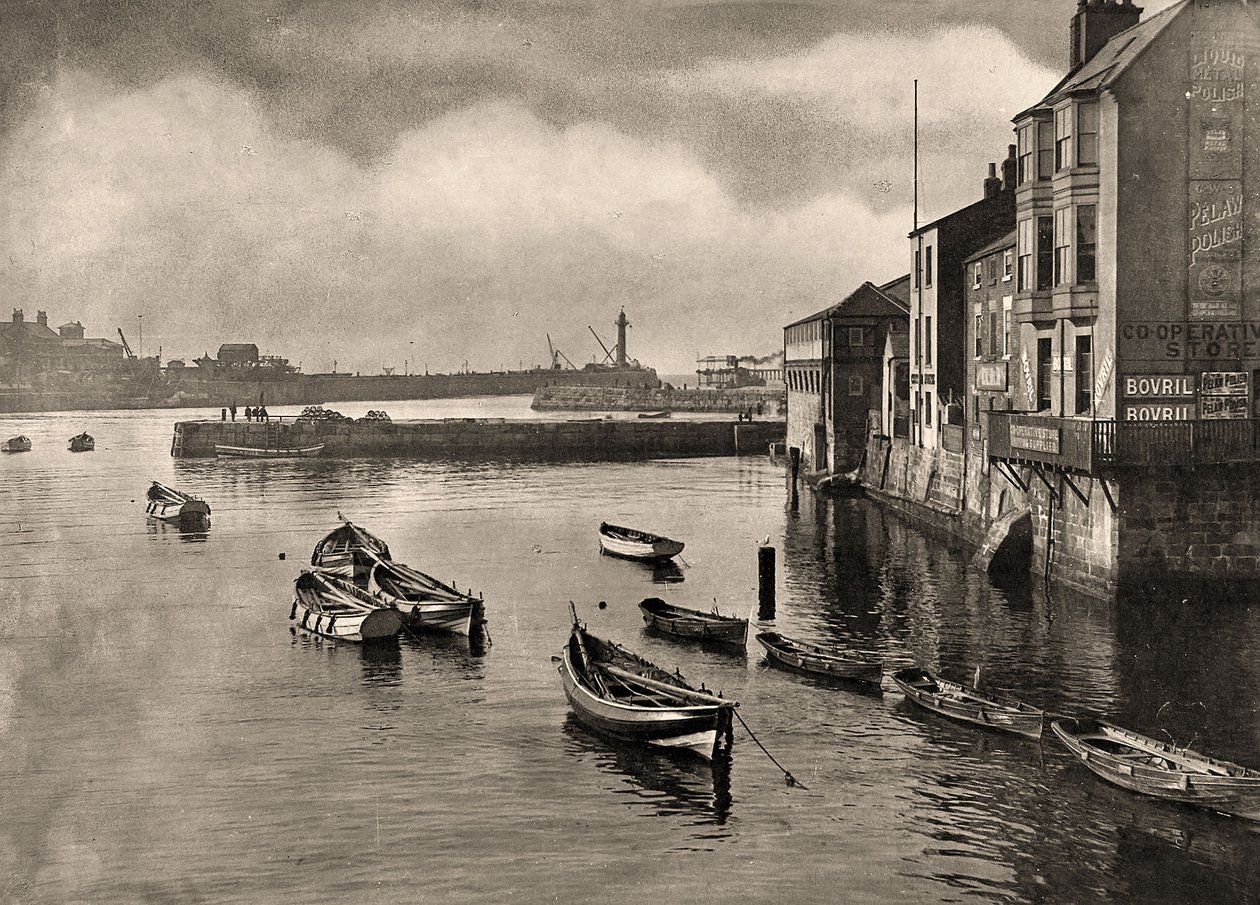 Widok na port, Whitby, North Yorkshire, c1889 autorstwa Frank Meadow Sutcliffe