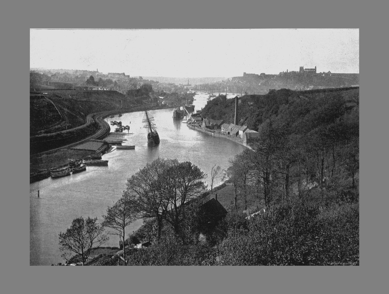 Whitby, z Larpool, c1900 autorstwa Frank Meadow Sutcliffe