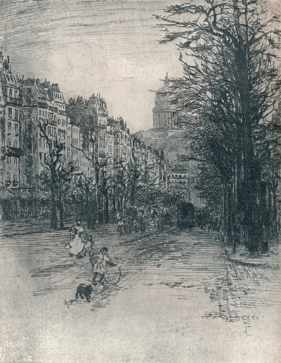 Avenue Des Gobelins, Paryż, c1908 autorstwa Frank Milton Armington