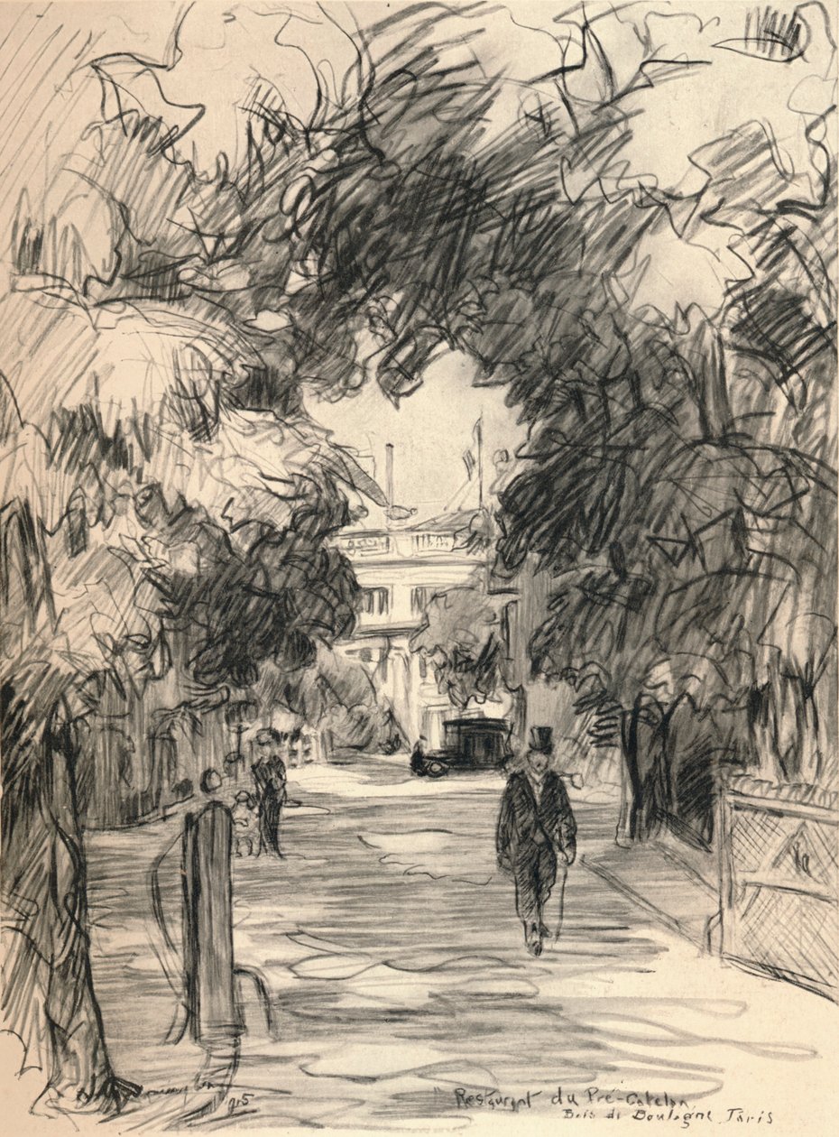 Restauracja Pre-Catelan, Bois de Boulogne, 1915 autorstwa Frank Milton Armington