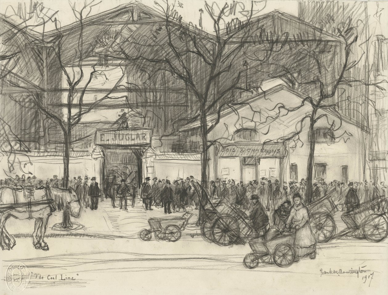 Linia Węglowa, 1917 autorstwa Frank Milton Armington