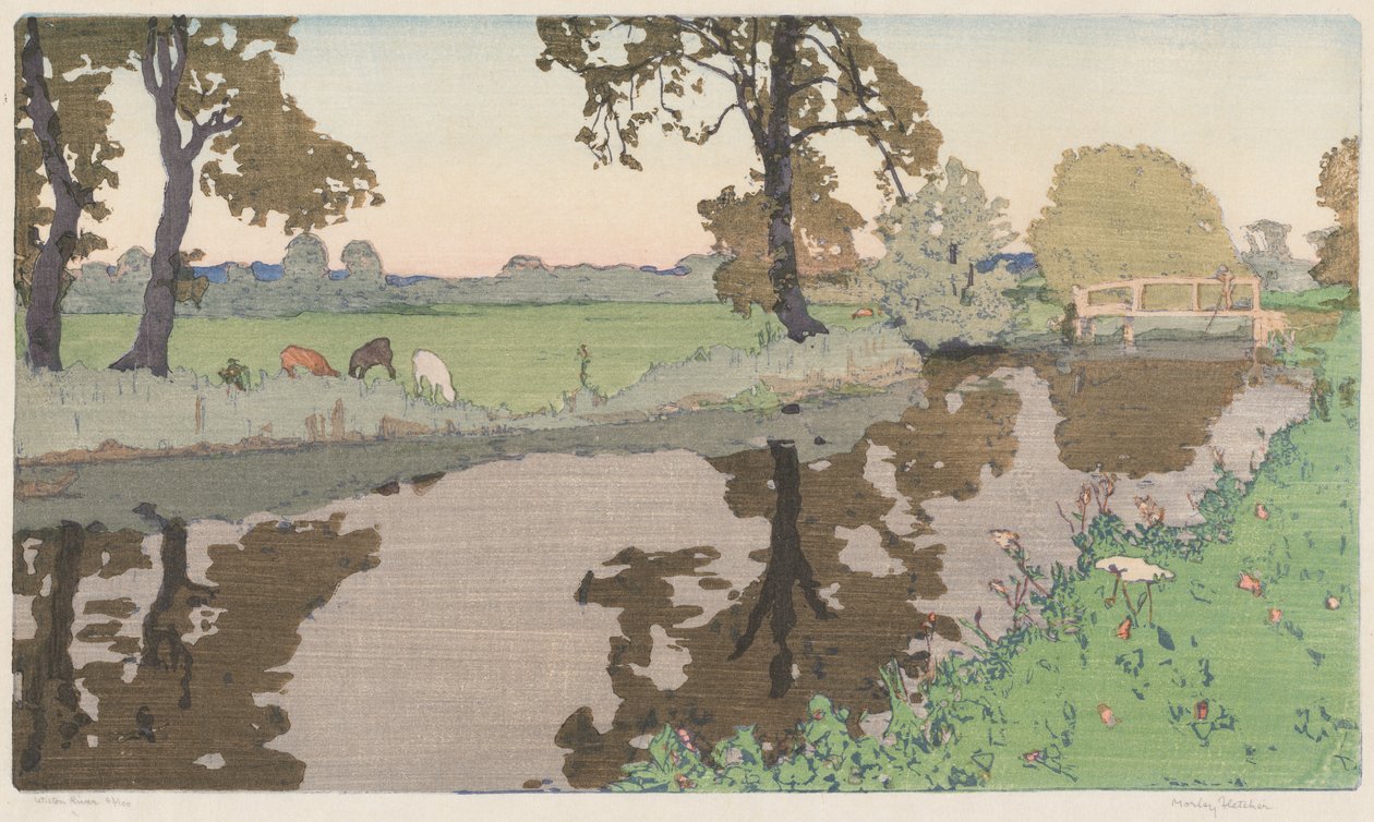 Rzeka Wiston autorstwa Frank Morley Fletcher