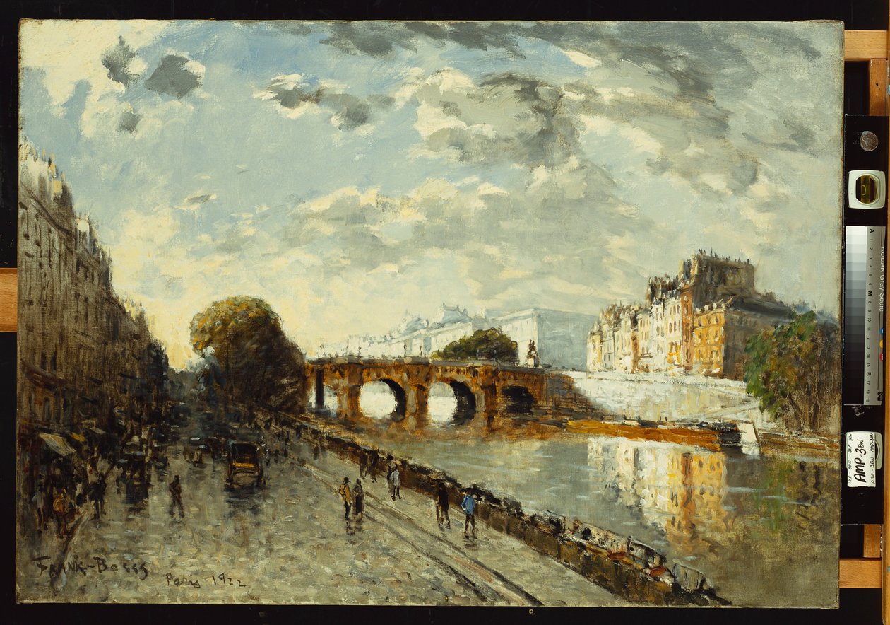 Sekwana w Paryżu, Quai des Augustins, 1922 autorstwa Frank Myers Boggs