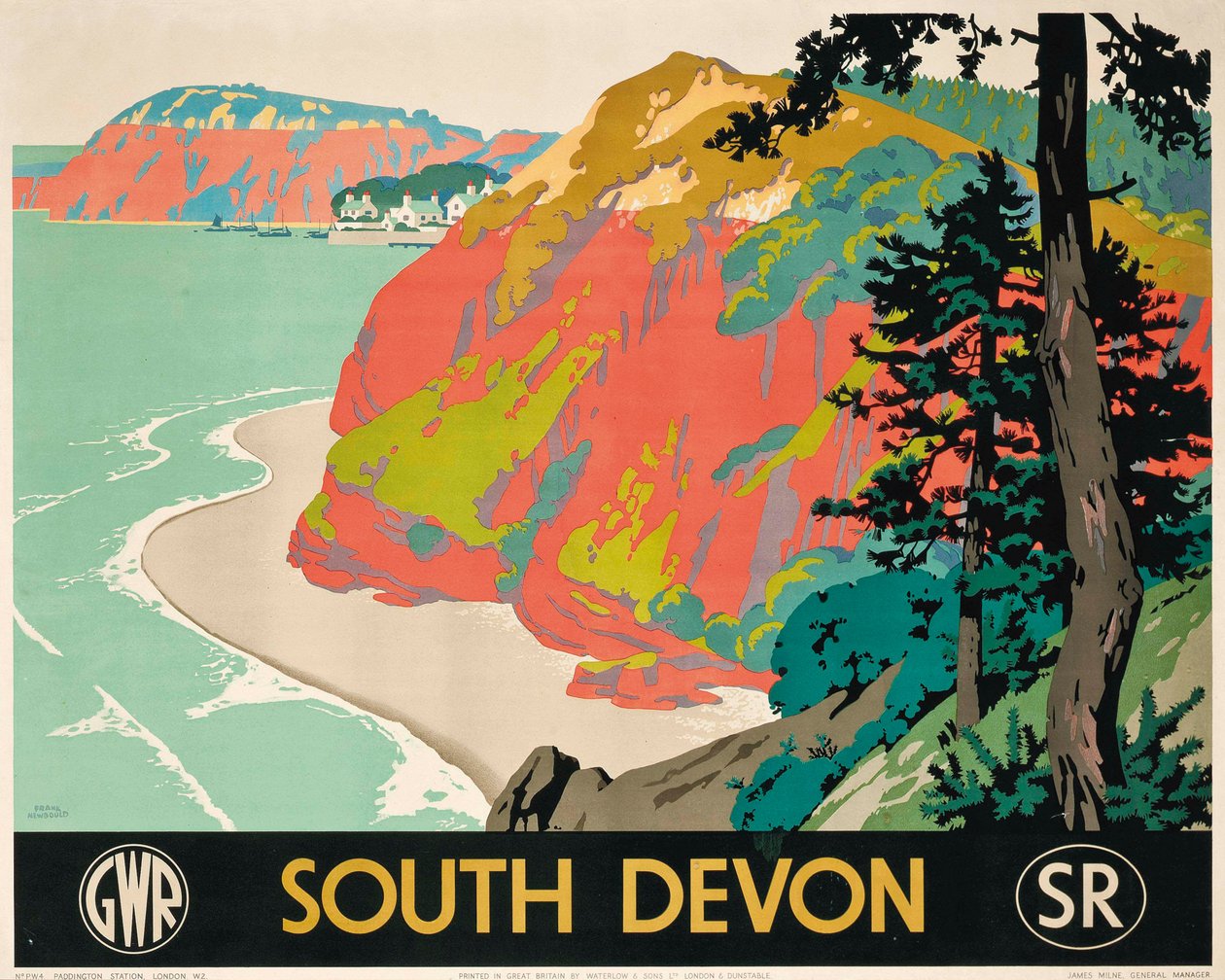 Plakat reklamujący South Devon autorstwa Frank Newbould