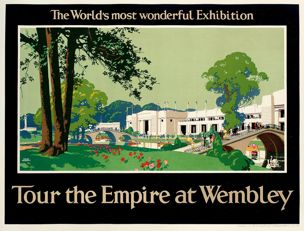 „Tour the Empire at Wembley”, plakat reklamujący wystawę Imperium Brytyjskiego autorstwa Frank Newbould