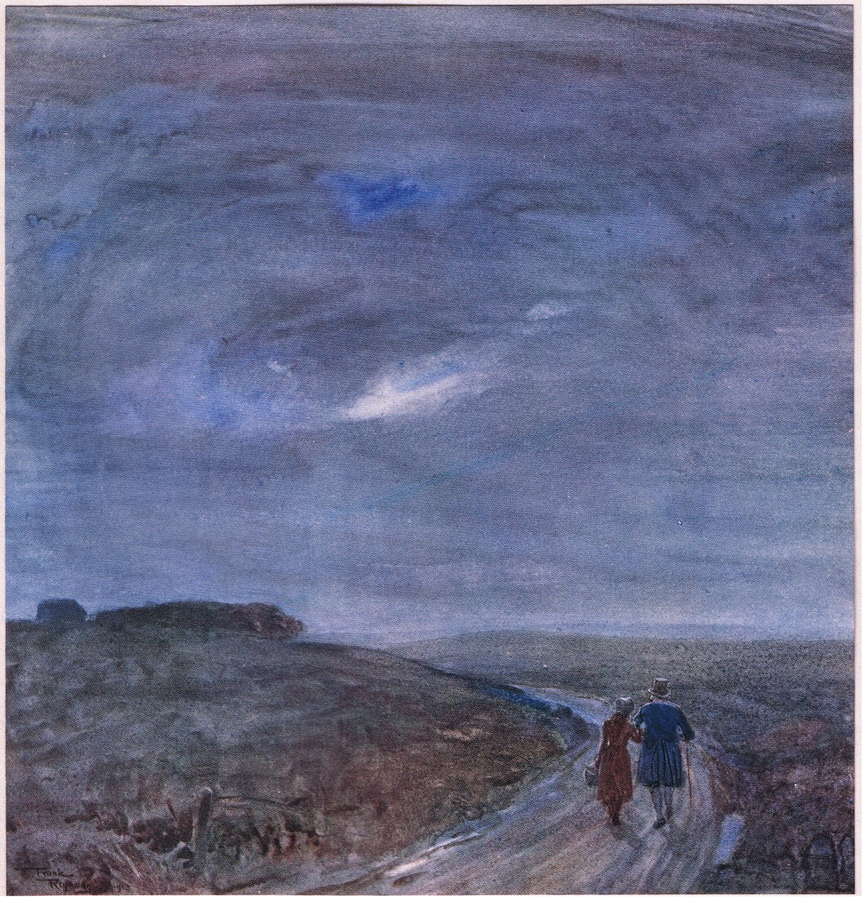 Lot, ok. 1920 r. (litografia kolorowa) autorstwa Frank Reynolds