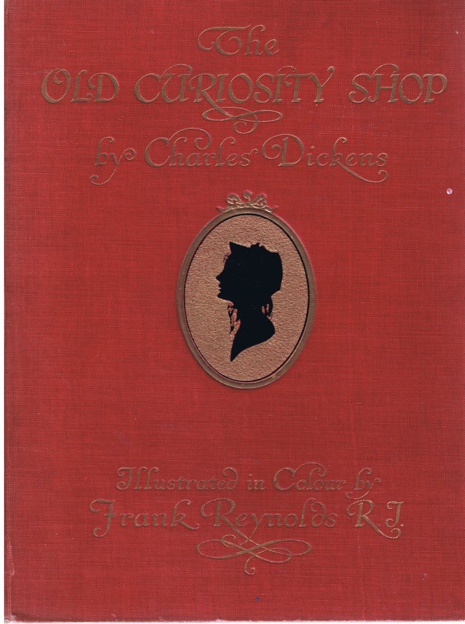 Przednia okładka: The Old Curiosity Shop, ok. 1920 r. (kolorowa litografia) autorstwa Frank Reynolds