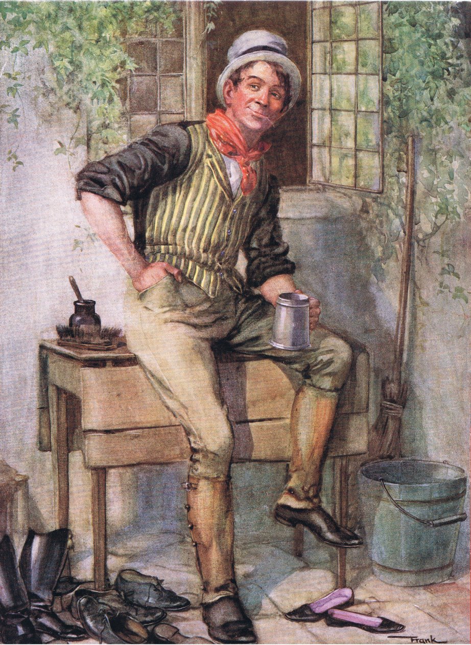 Sam Weller (Pickwick Papers) (kolorowa litografia) autorstwa Frank Reynolds