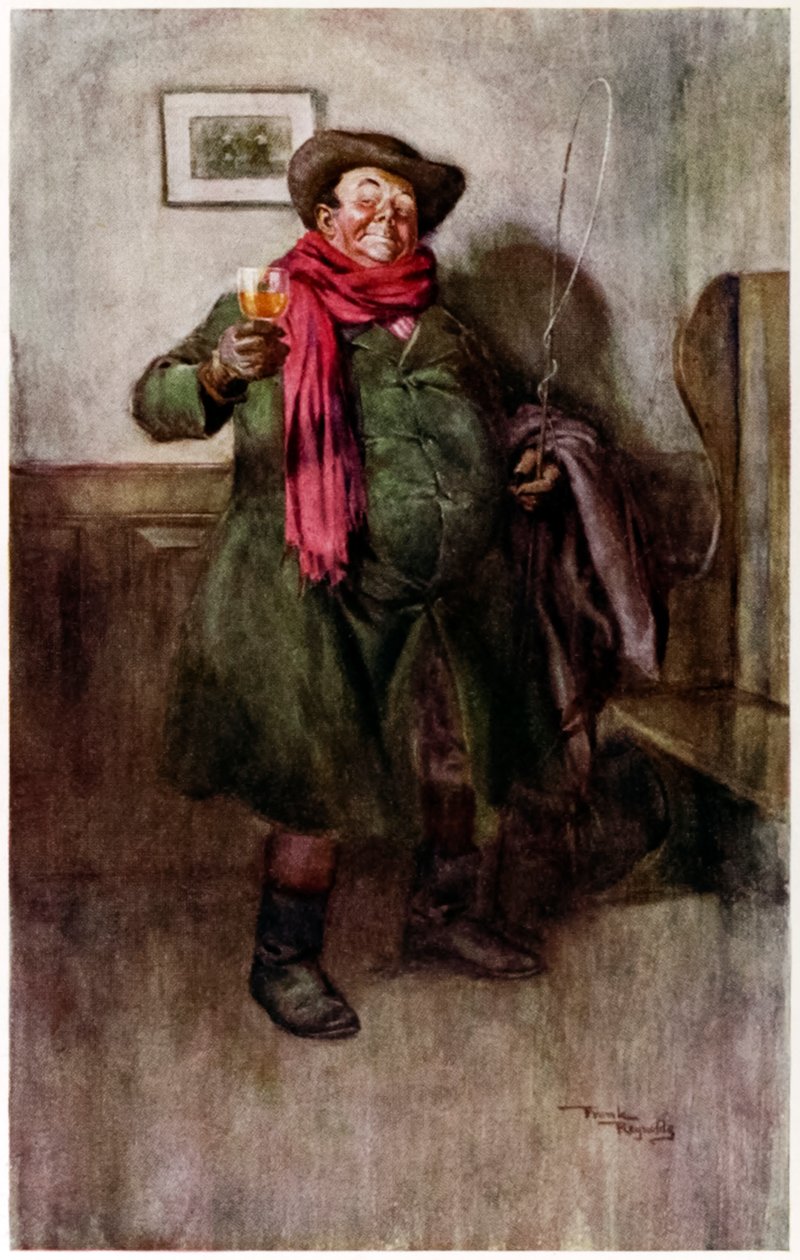 "Tony Weller of the Belle Savage" z książki "The Posthumous Papers of the Pickwick Club" autorstwa Charlesa Dickensa autorstwa Frank Reynolds