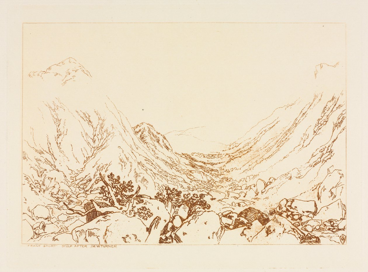 Ben Arthur, Szkocja, 1884. autorstwa Frank Short