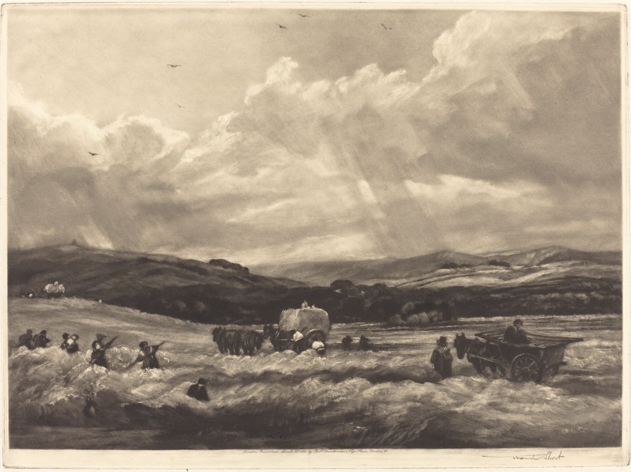 Hayfield w Yorkshire autorstwa Frank Short, after Peter De Wint
