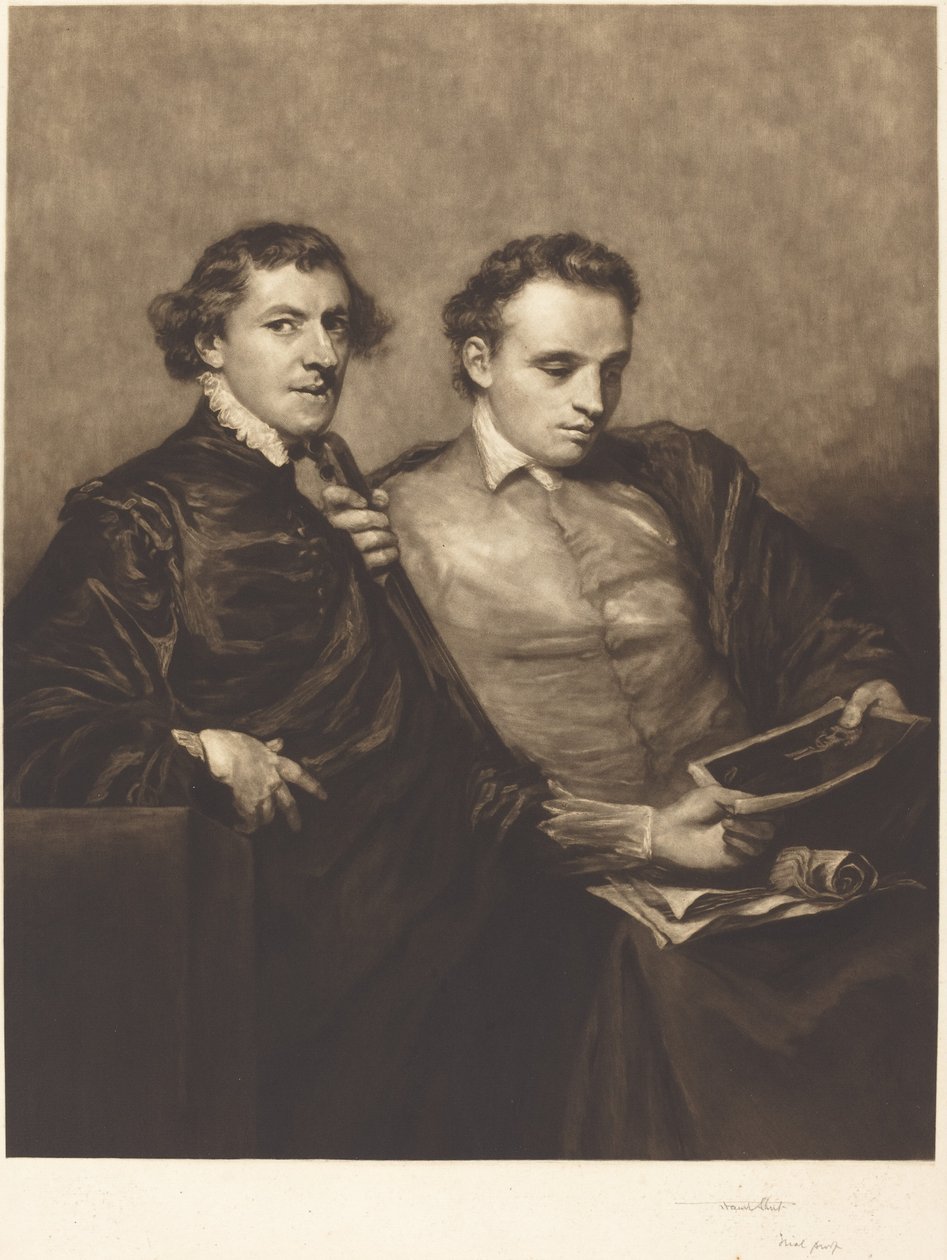 Portret dwóch dżentelmenów autorstwa Frank Short, after Sir Joshua Reynolds
