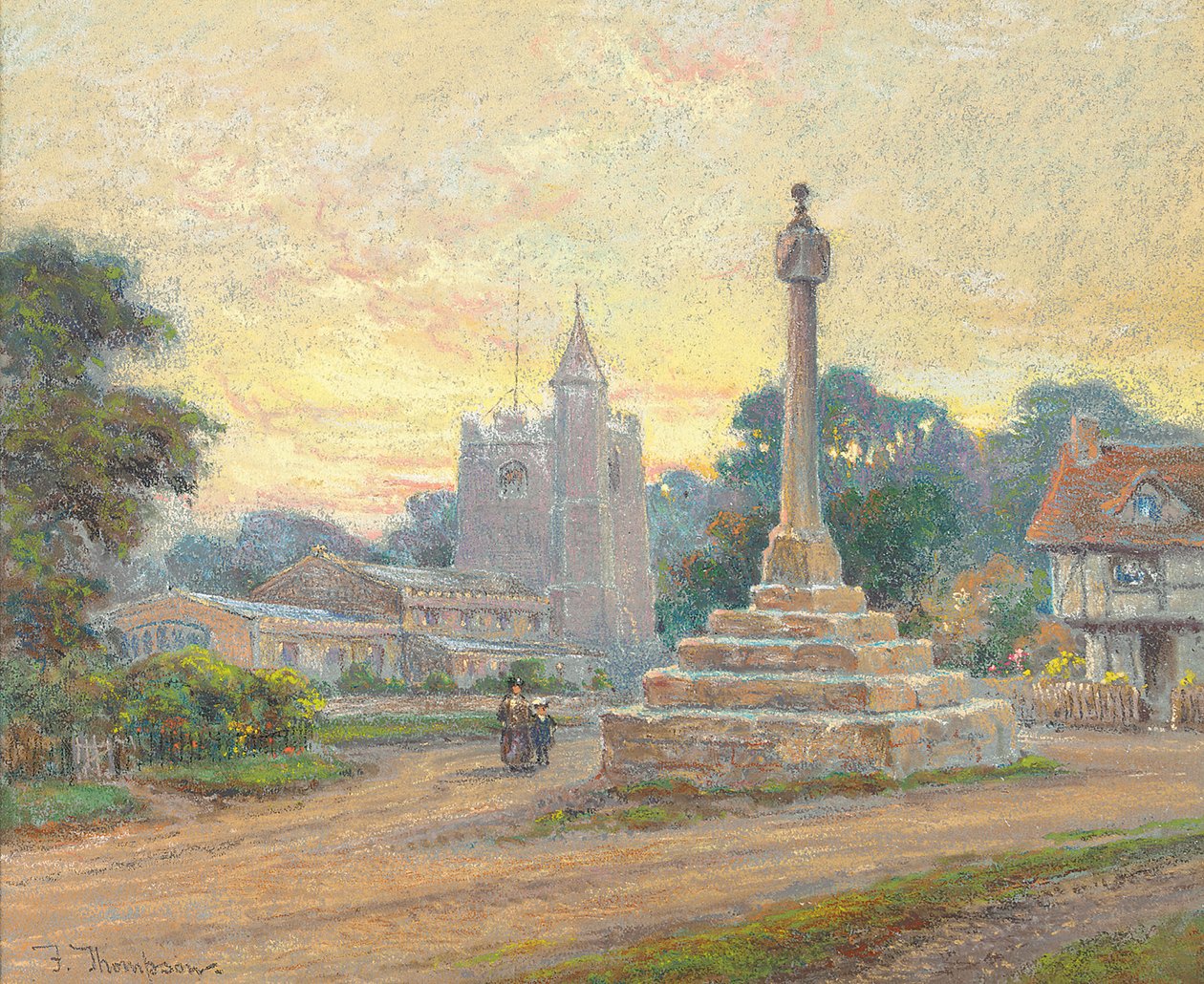 Krzyż Ombersley, Worcester, Zmierzch autorstwa Frank Thompson