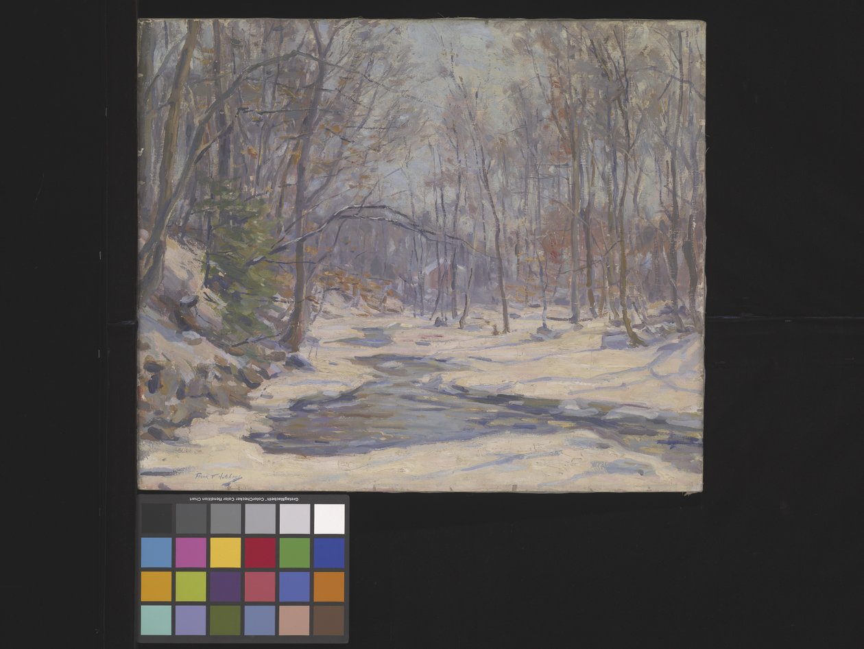 Uma manhã de inverno (óleo sobre tela) polonês autorstwa Frank Townsend Hutchens
