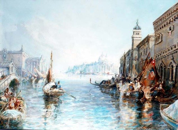Wenecja (jedna z par) autorstwa Frank Wasley
