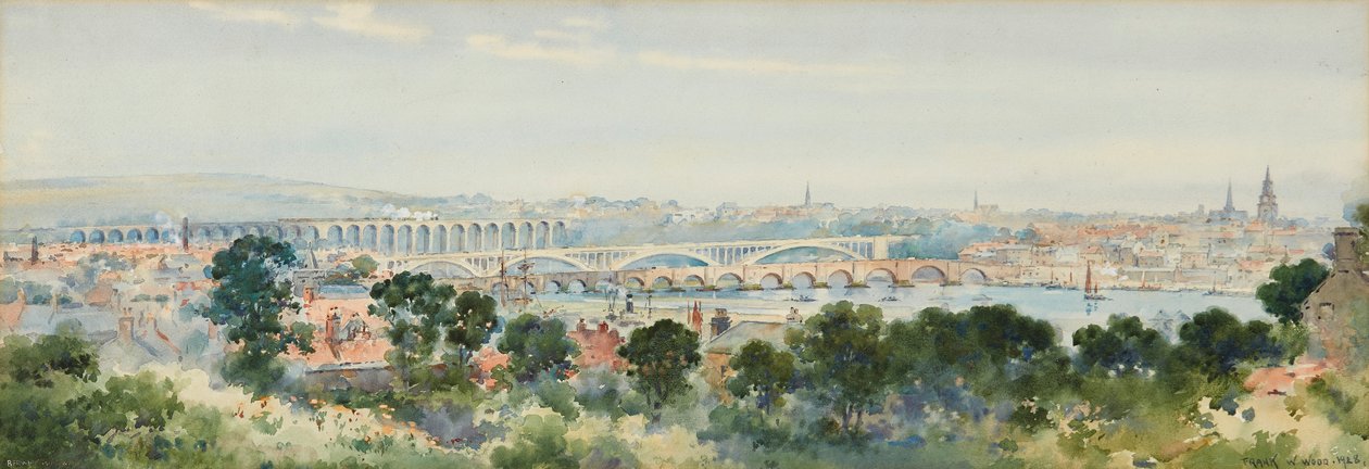 Berwick on Tweed (akwarela) autorstwa Frank Watson Wood