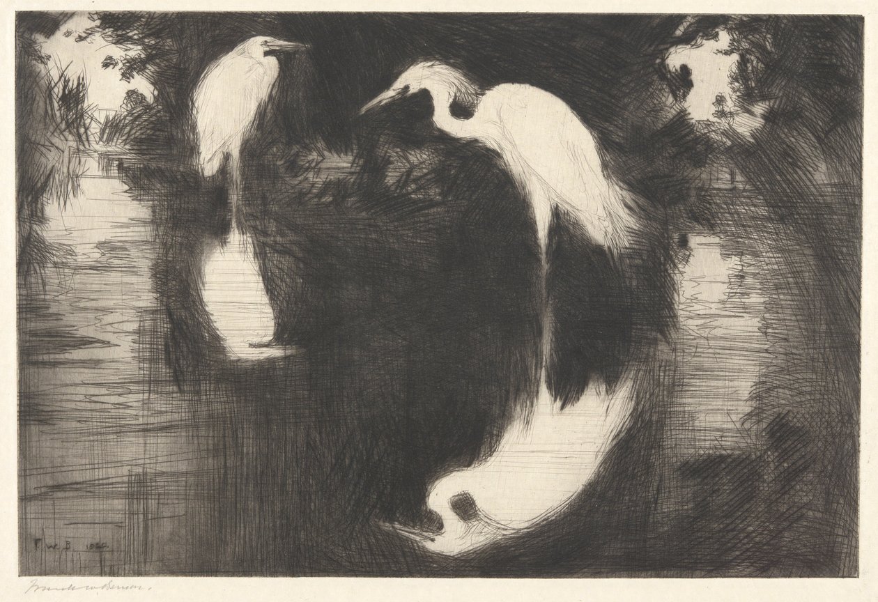 Dark Pool P. 189 Pub.St. autorstwa Frank Weston Benson