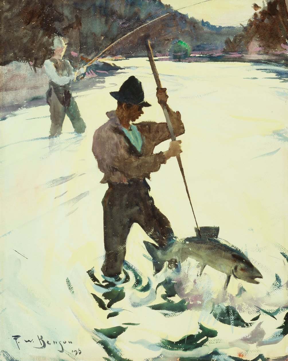 Łowienie z włócznią autorstwa Frank Weston Benson