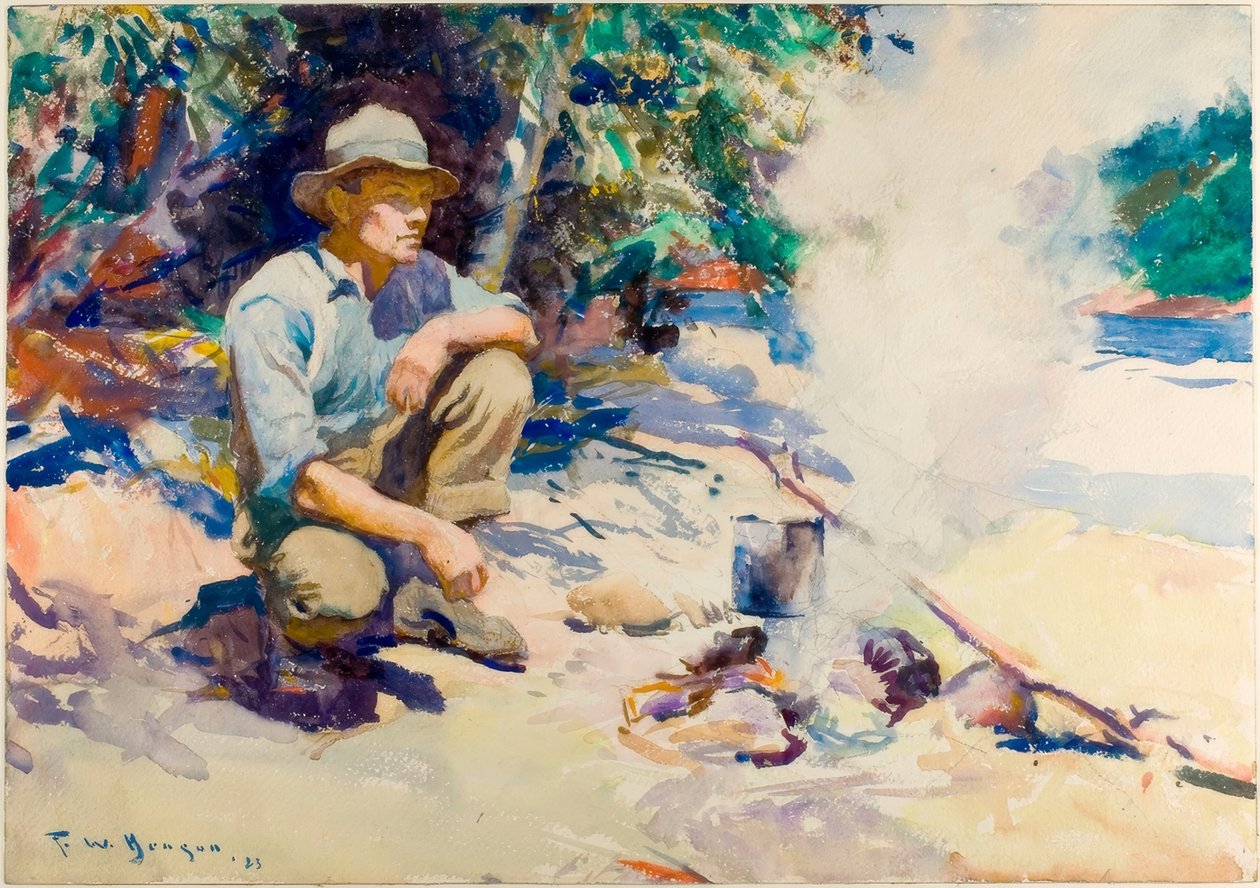 Zagotuj wodę w czajniku autorstwa Frank Weston Benson