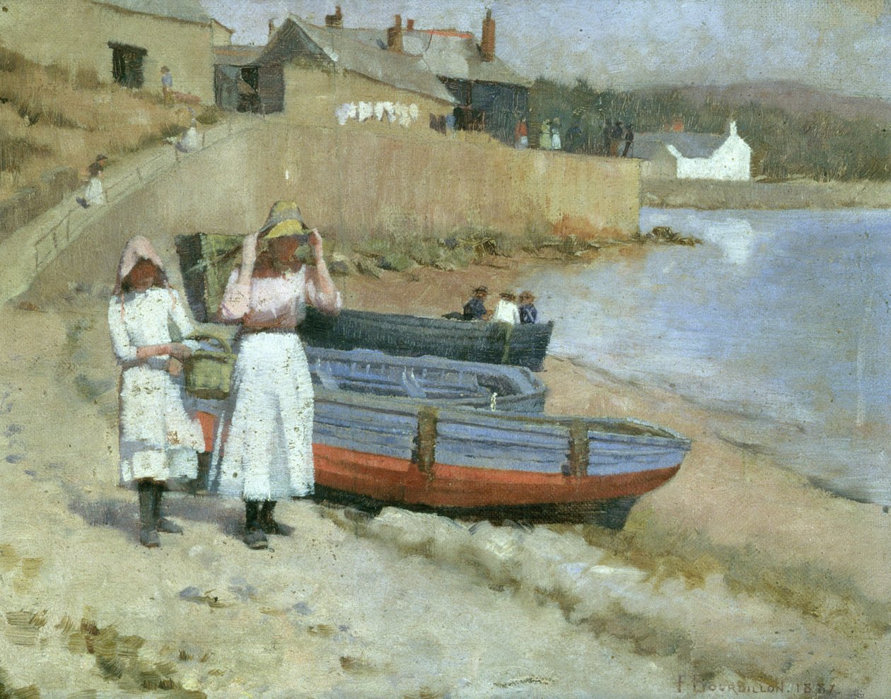 Po drugiej stronie plaży? autorstwa Frank Wright Bourdillon