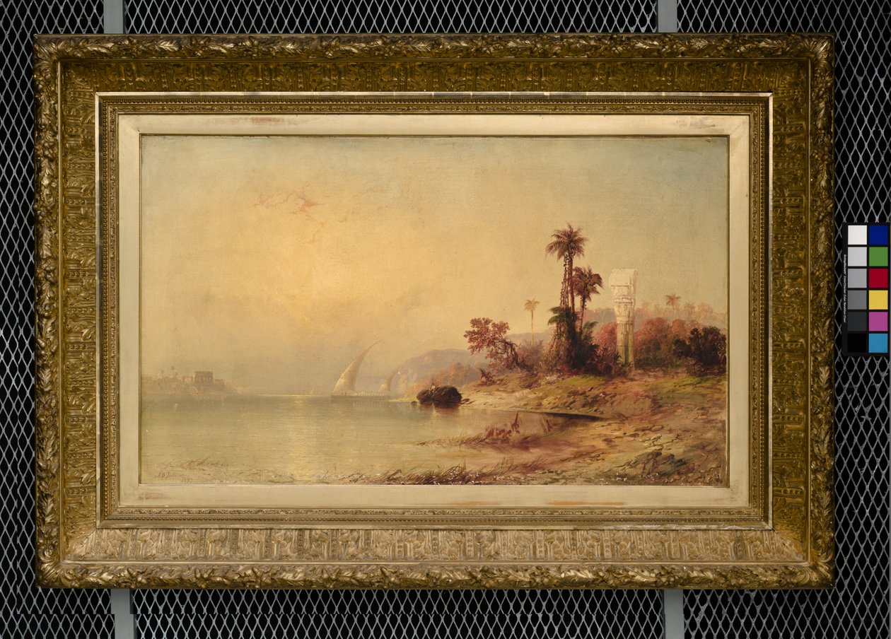 Świątynia Philae (olej na płótnie) autorstwa Franklin D. Briscoe
