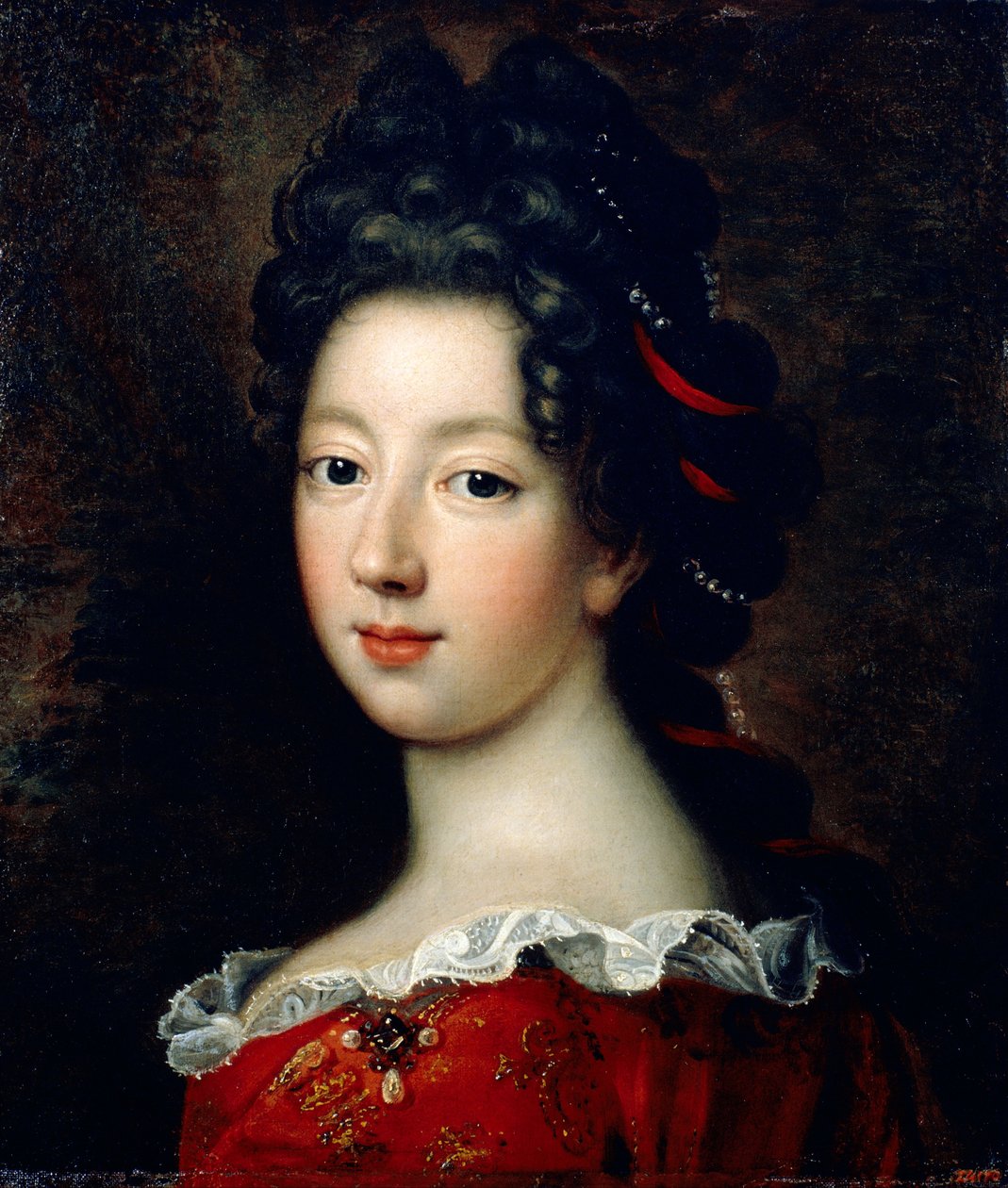 Louise Françoise de Bourbon, Mademoiselle de Nantes autorstwa Jean François de Troy