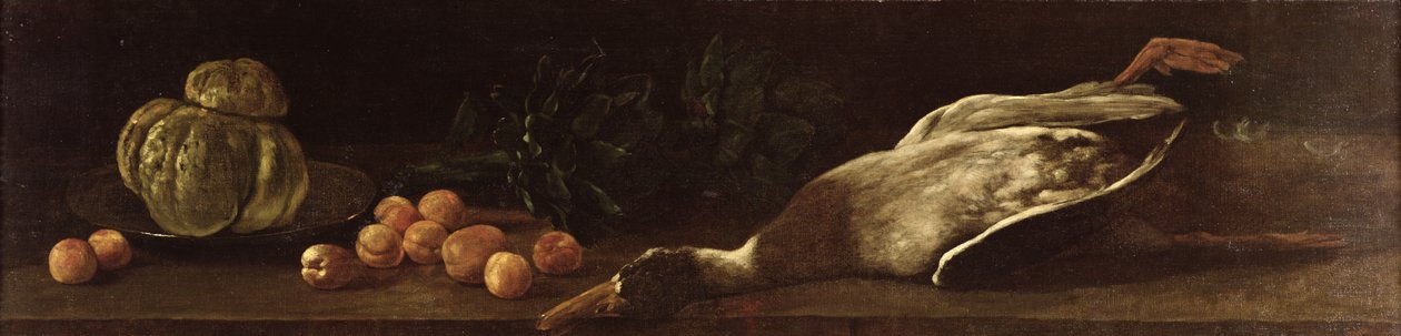Martwa natura z kaczką, 1863 autorstwa François Bonvin