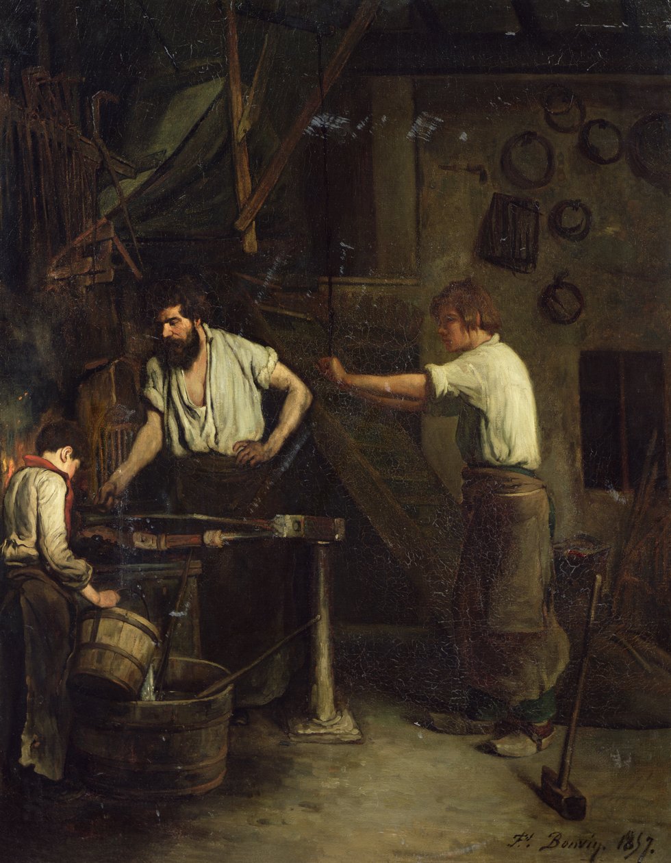 Kowale, Pamięć Treport, 1857 autorstwa François Bonvin