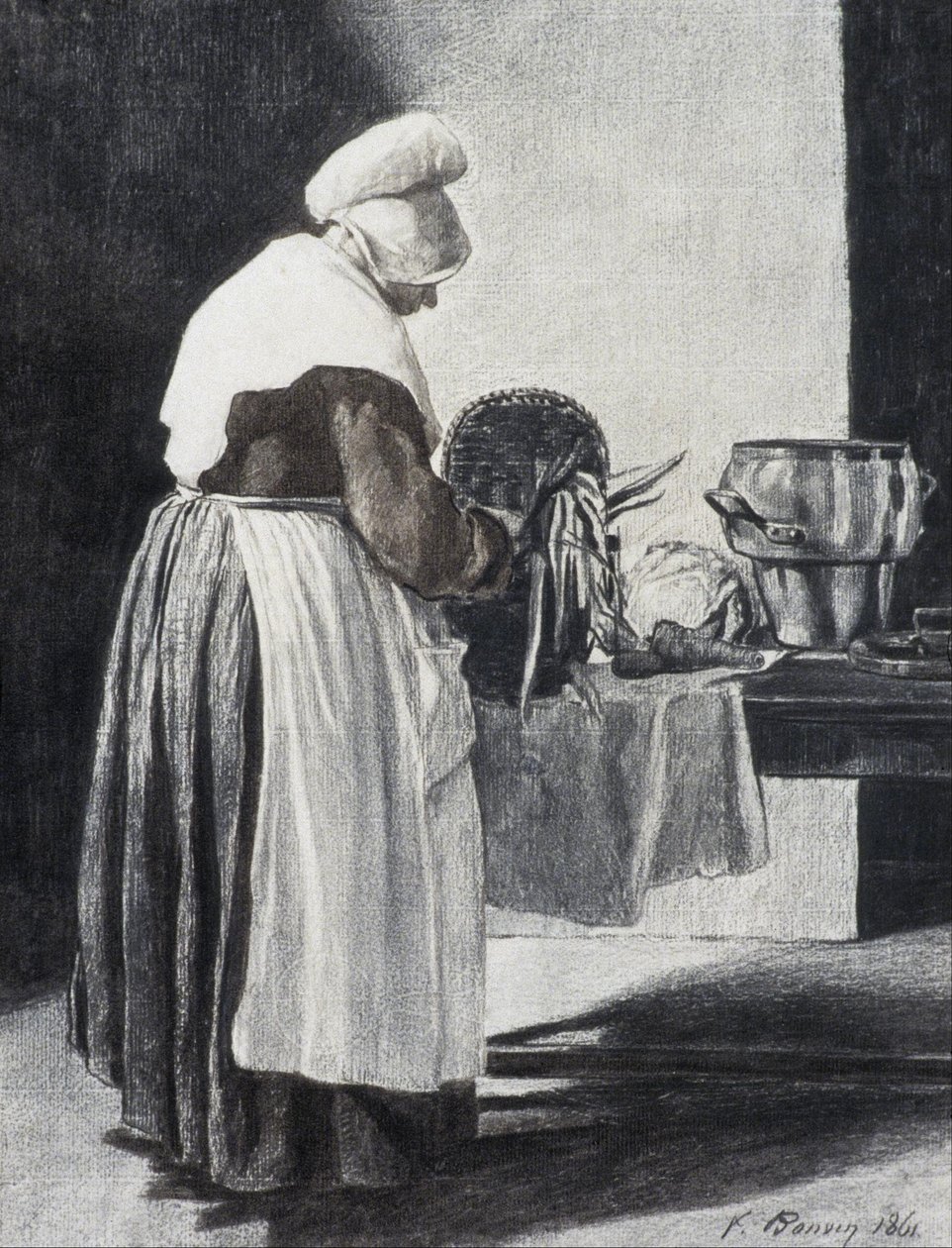 Kucharz autorstwa François Bonvin