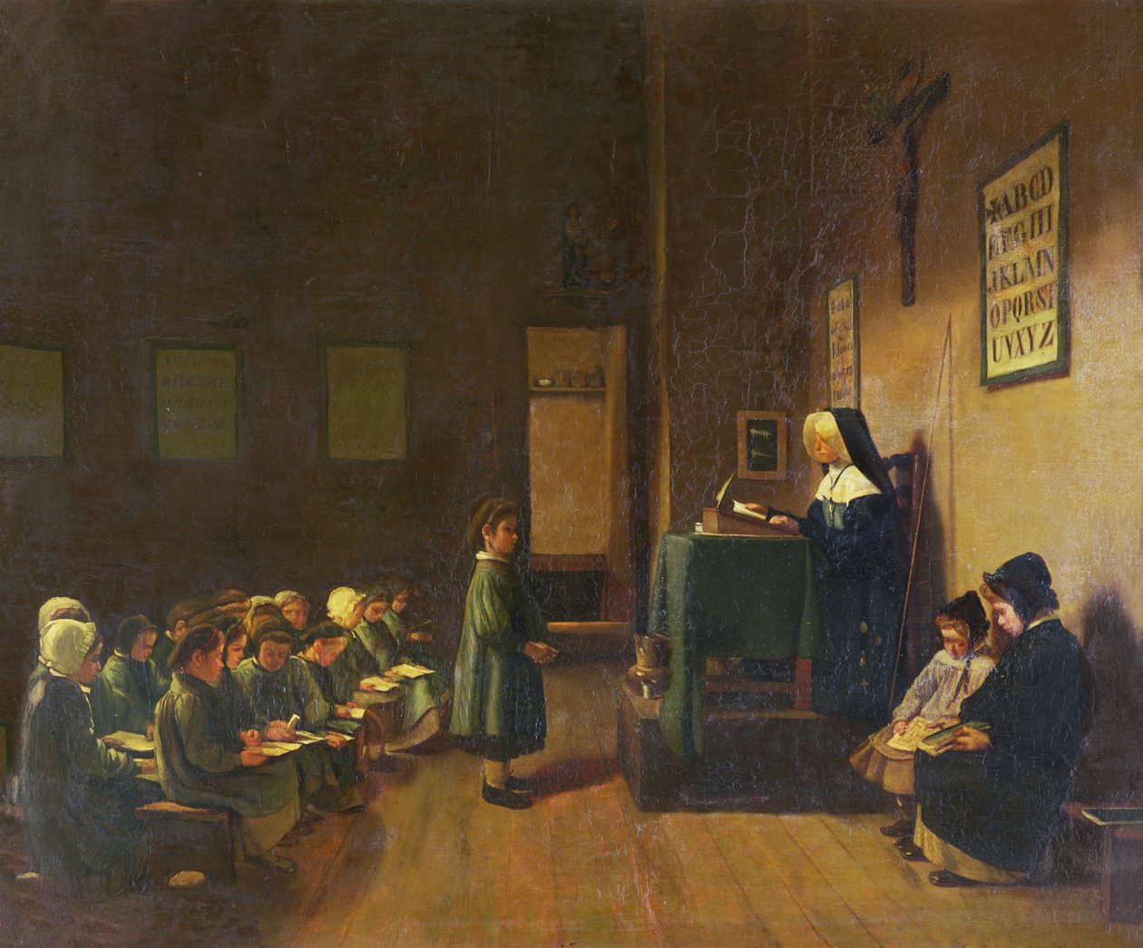 Sala Szkolna, 1876 autorstwa François Bonvin