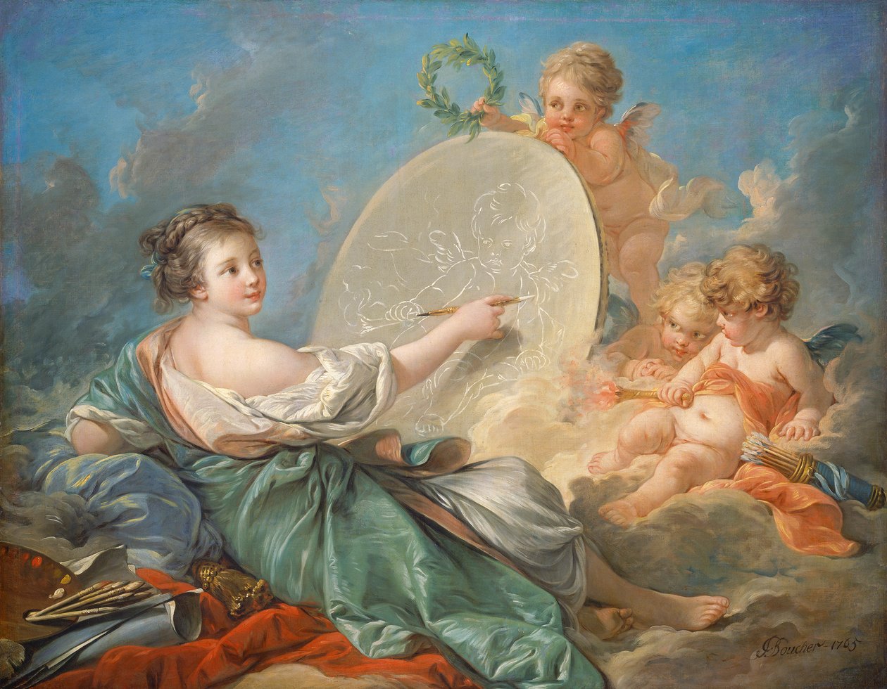 Alegoria Malarstwa, 1765 autorstwa François Boucher