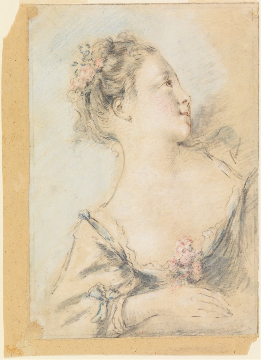 Popiersie młodej dziewczyny autorstwa François Boucher