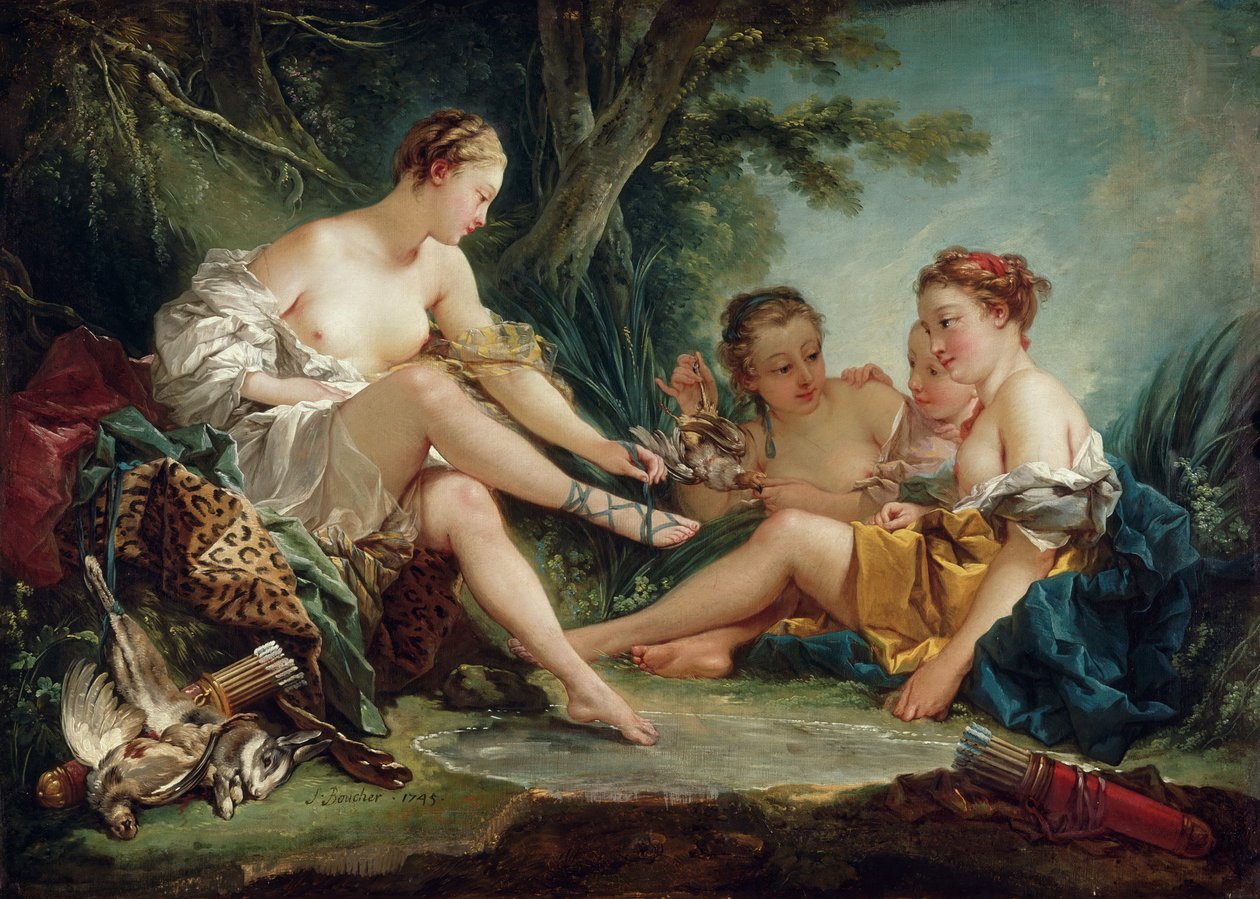 Diana po polowaniu autorstwa François Boucher