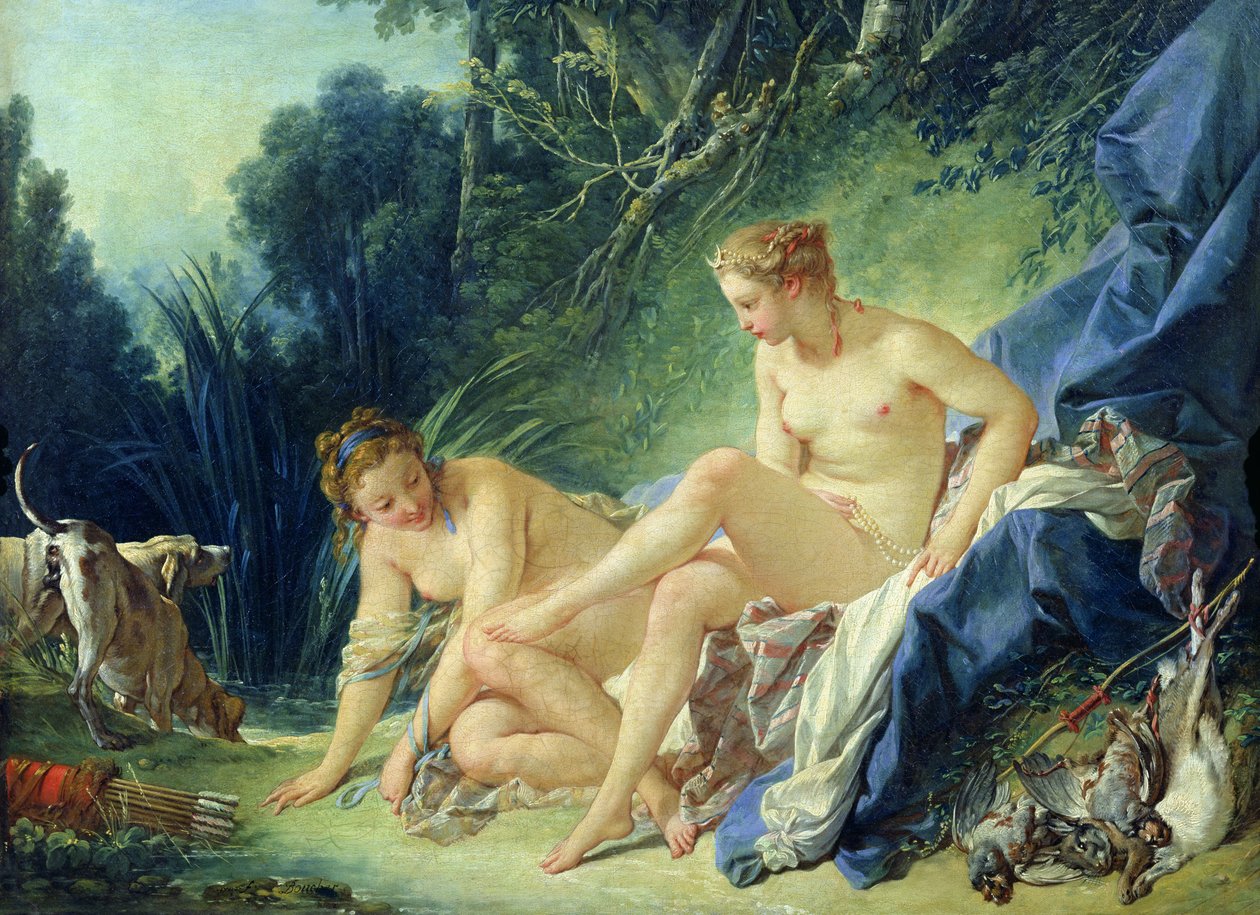 Diana wychodzi z kąpieli, 1742 autorstwa François Boucher