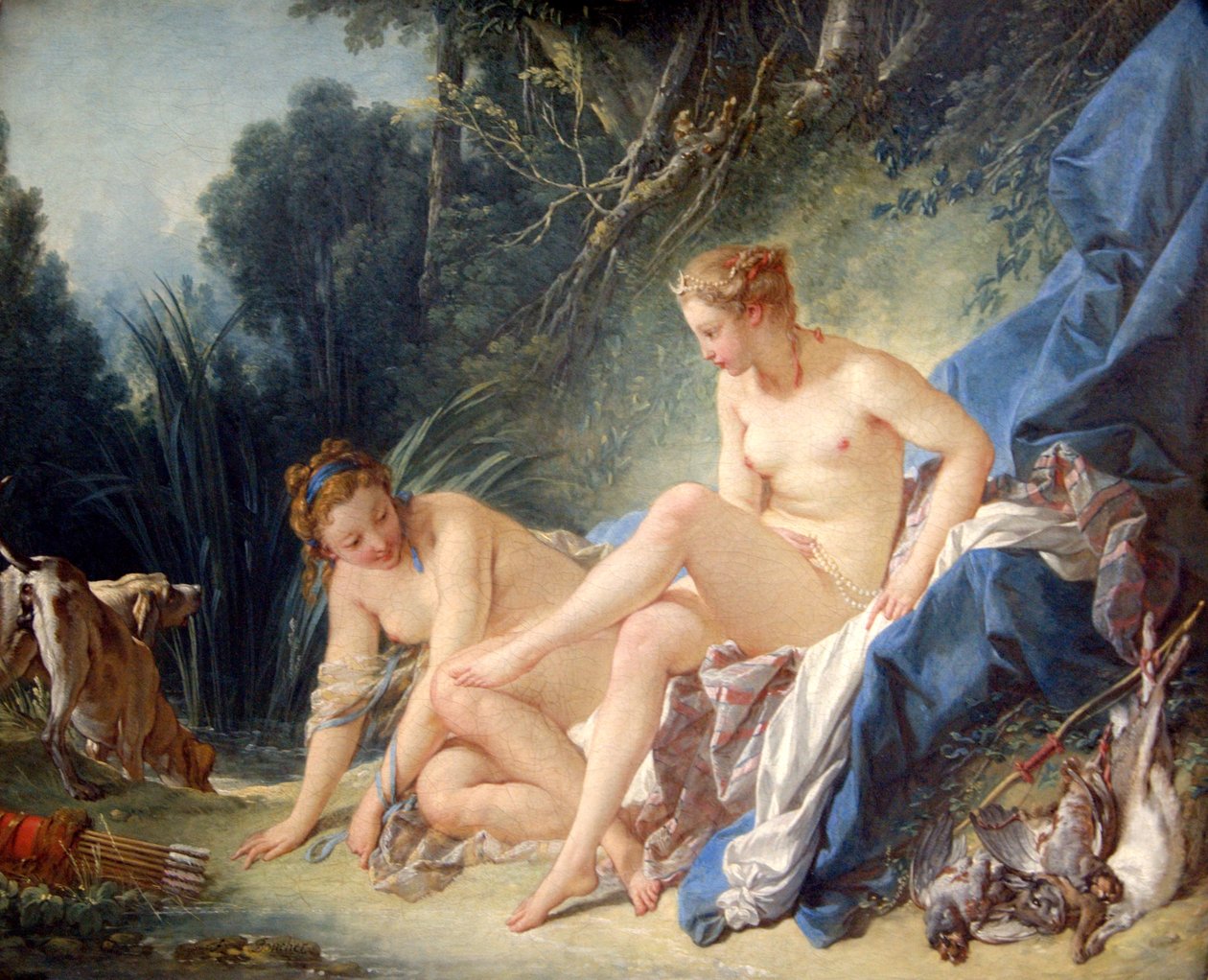 Diane wychodząca z wanny autorstwa François Boucher