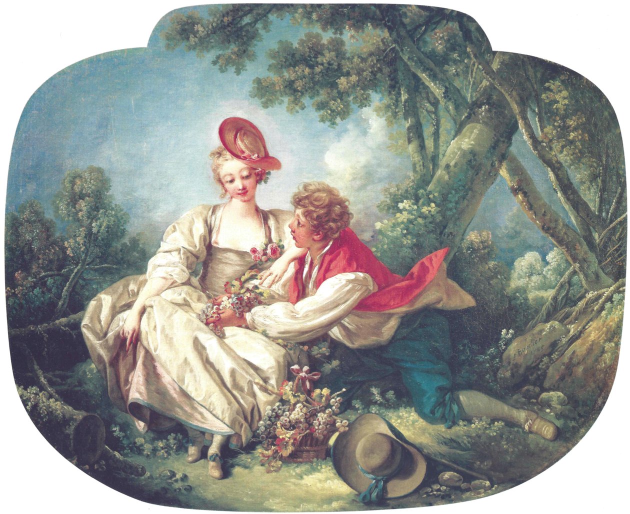 Cztery pory roku: jesień autorstwa François Boucher