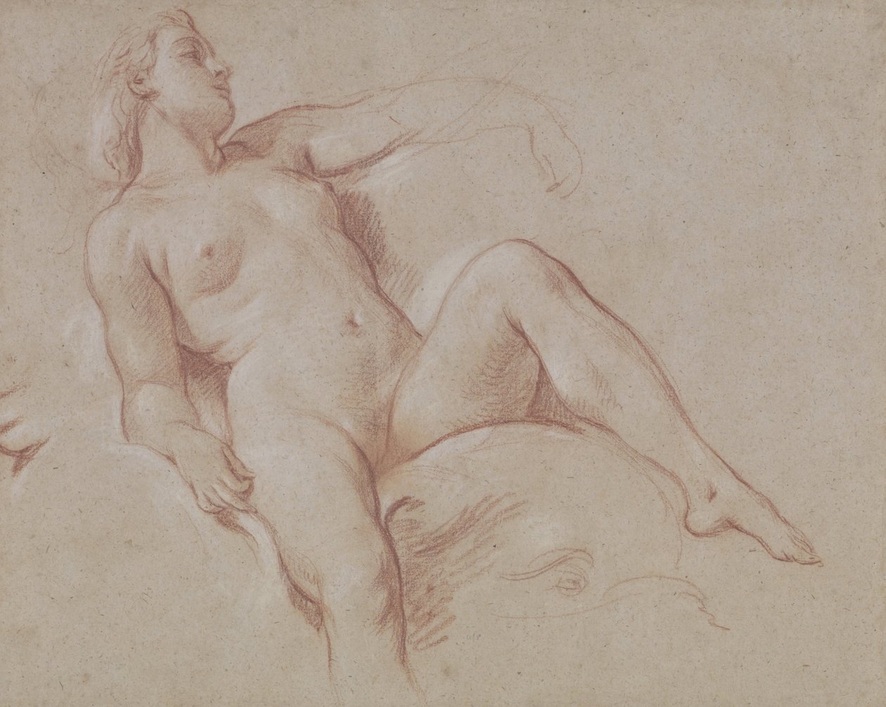 Akt kobiecy na delfinie autorstwa François Boucher