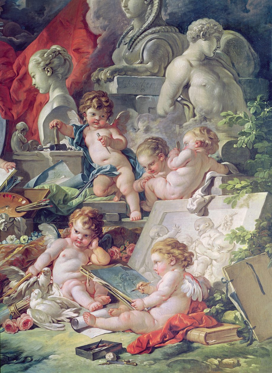 Урлагийг заадаг суут ухаантан, 1761 (дэлгэрэнгүй)поли autorstwa François Boucher