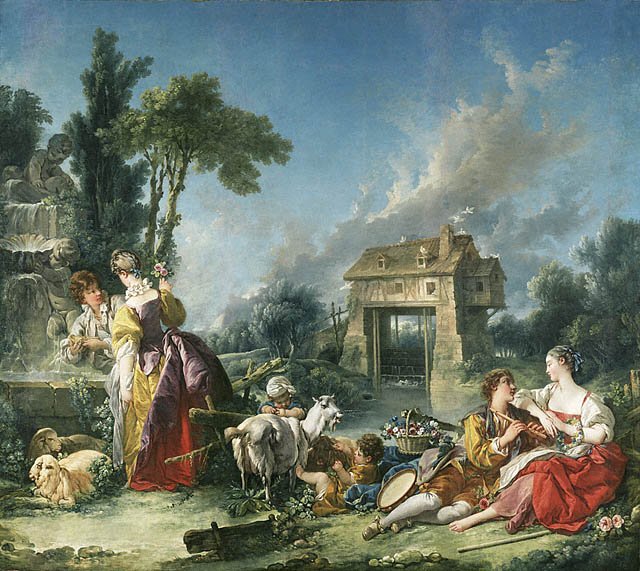 Fontanna miłości autorstwa François Boucher