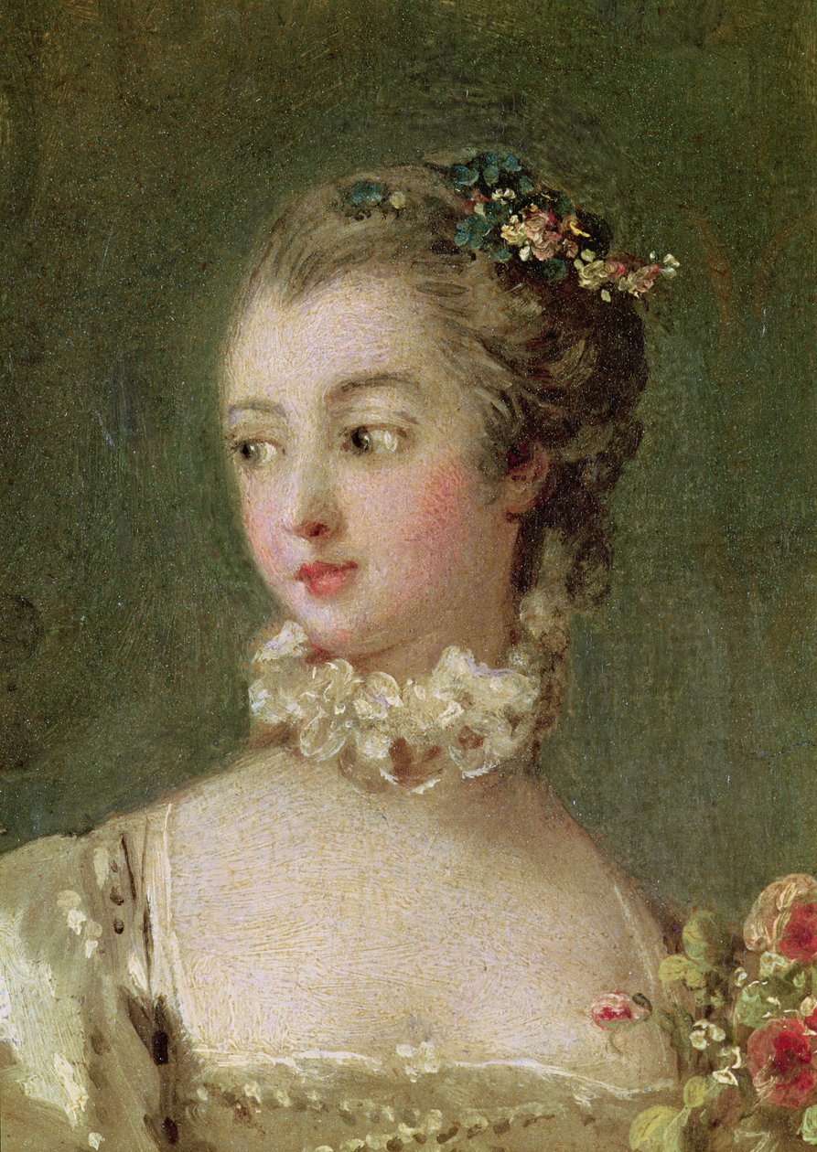 Madame de Pompadour (1721-64) (detal 26230) autorstwa François Boucher