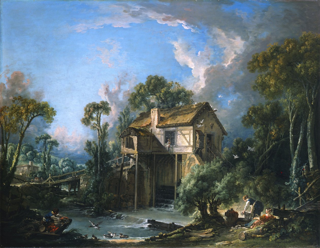Młyn w Charenton autorstwa François Boucher
