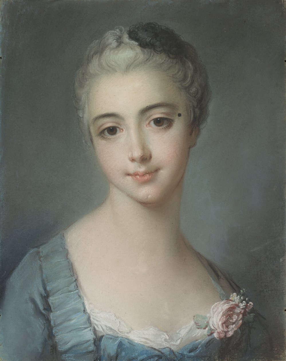 Portret młodej damy autorstwa François Boucher