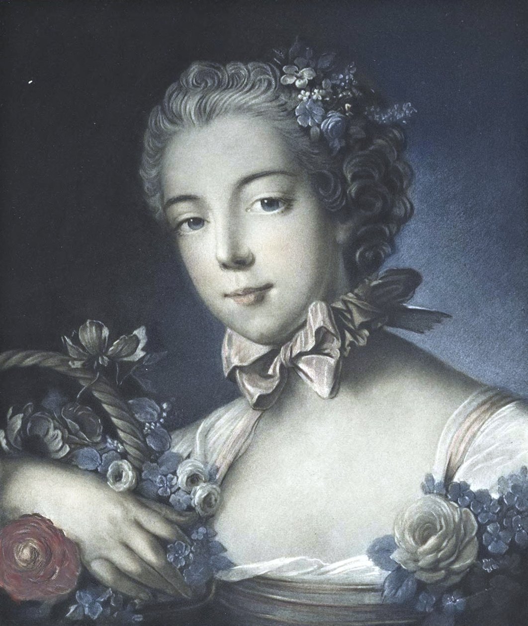 Portret młodej kobiety autorstwa François Boucher