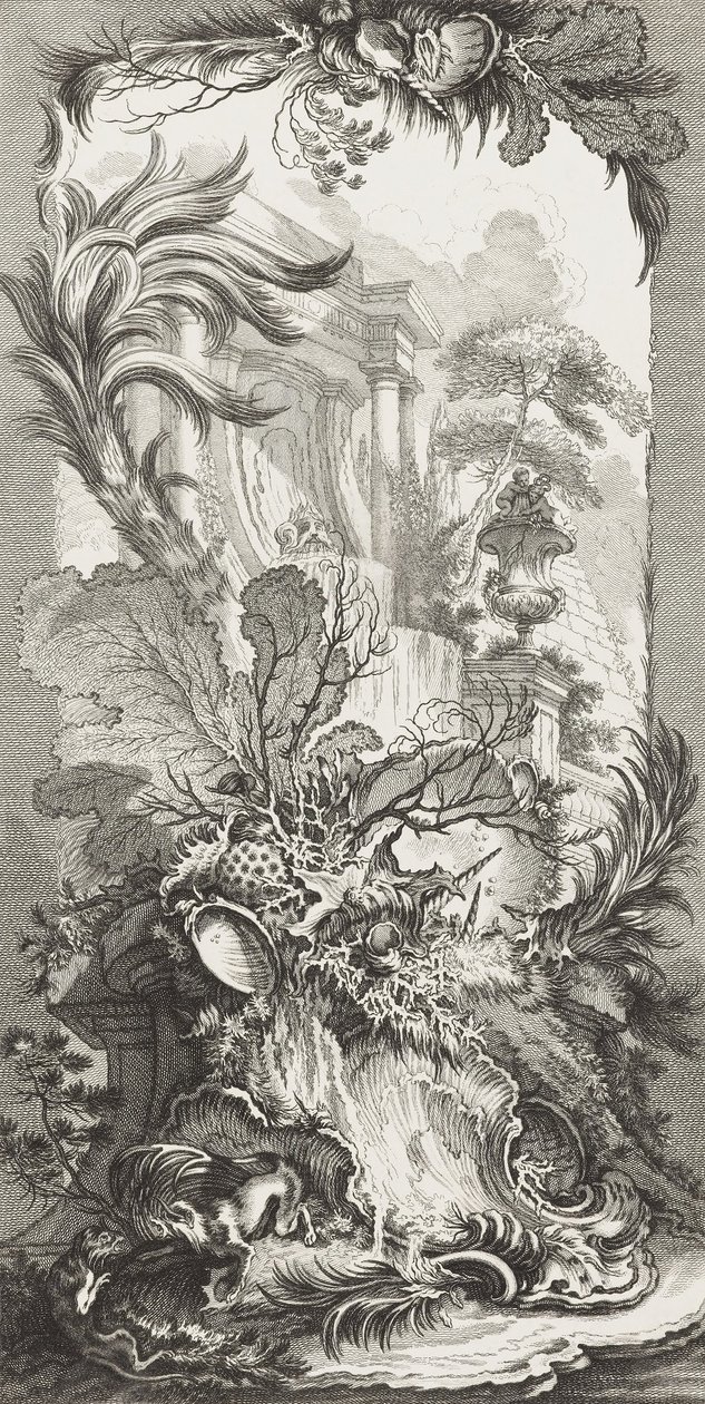 Rocaille (Rococo Design) w nowych koncepcjach dla ekranów autorstwa François Boucher