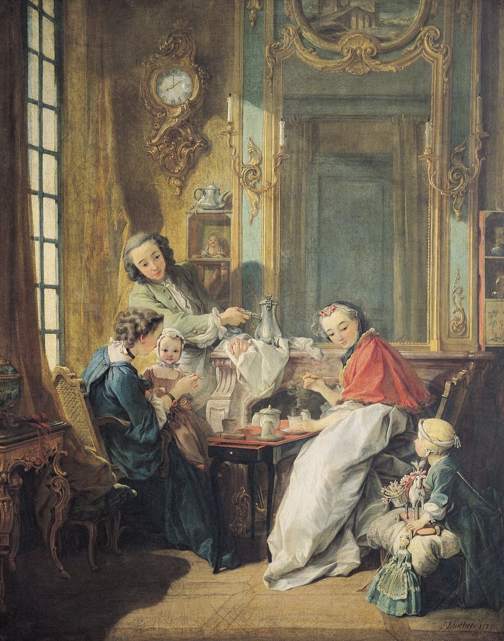 Posiłek popołudniowy, 1739 autorstwa François Boucher