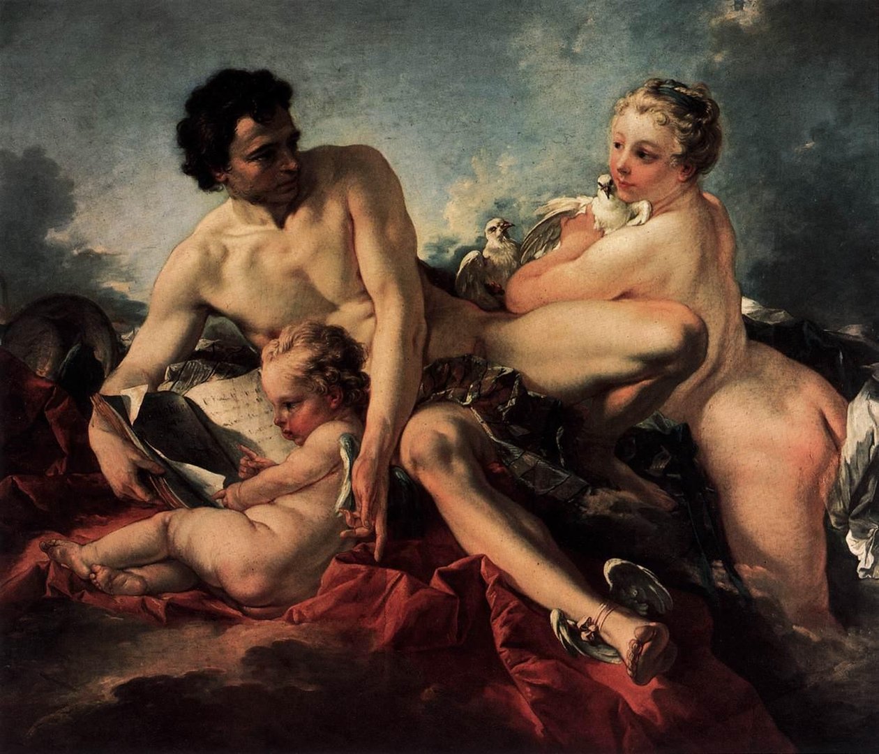 Edukacja Kupidyna autorstwa François Boucher
